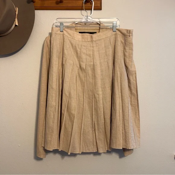 Vintage Apostrophe Linen Blend Skirt Suit Size 16 - Picture 5 of 11